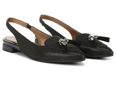 ナチュライザー レディース シューズ サンダル Naturalizer Juliana Slingbacks Black Metallic Leather ブラック