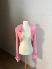 ピンクファーボレロ クロップドカーディガン 新品