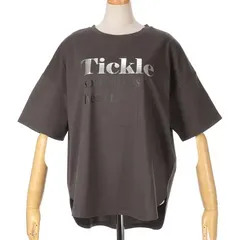 vingtrois ヴァントロワ ロゴ tシャツ 箔プリント レディース 半袖 綿100% 50代 40代 30代 おしゃれ 春 夏 秋 コットン チャコール グレーのサムネイル