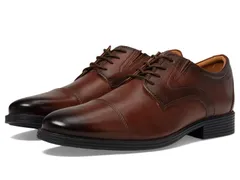 クラークス メンズ シューズ オックスフォード キャップ Clarks Whiddon Cap Mahogany Leather