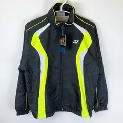 【未使用】ヨネックス 裏地付 ウィンドウォーマーシャツ SS ブラック イエロー 70037 ユニセックス YONEX テニス バドミントンウェア