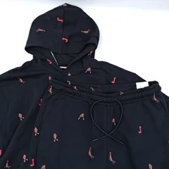 【未使用】[上下セット] ナイキ ジョーダン エッセンシャル ホリデー ジャンプマン フリース プルオーバーパーカー＆パンツ XXL ブラック DV9393-010/DV9391-010 メンズ NIKE