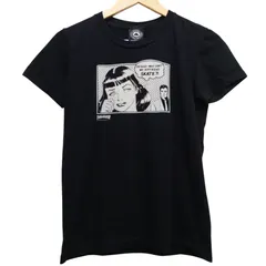 THRASHER Tシャツ L ブラック コミックプリント SKATE ロゴ 半袖 スラッシャー スケート ストリート 古着 人気デザイン ビッグロゴ メンズ レディース ユニセックス カットソー 春夏 黒Tのサムネイル