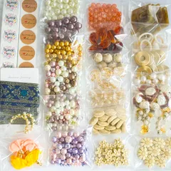 大容量 在庫整理 ハンドメイドパーツ 24袋セット お得 小分け済み まとめ売り1001