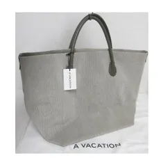 □【新品未使用】【1点限り】【タグ付き】【5万7200円】A VACATION ア ヴァケーション / VAST コーデュロイ トートバッグ ハンドバッグ 持ち手レザー B3ファイル■管理番号L29861YER-260404-12K(1550）のサムネイル
