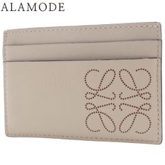 LOEWE(ロエベ) アナグラム ブランド プレーン カードホルダー カードケース/パスケース 小物 定期入れ カーフ LIGHT OAT+TAN ベージュ ブラウン茶 C500322X01 レディース 40802169187【中古】【アラモード】
