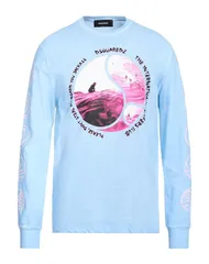 ディースクエアード メンズ トップス Tシャツ DSQUARED2 Ｔシャツ Sky Blue ブルー
