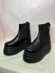 ♡新品未使用♡  美品　超人気ブーツ　23.5cm 　ヨースケ YOSUKE  　レディース 　厚底 サイドゴアブーツ 　厚底ショートブーツ　9cm　 厚底フラットシューズ　 MY1456-271