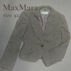 MaxMaraテーラードジャケット(ストライプ)サイズ42