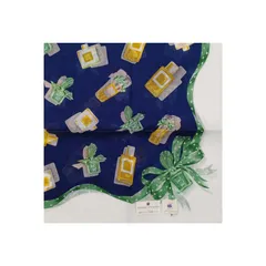 PIERRE BALMAIN ピエールバルマン ハンカチ ミニスカーフ イラスト柄 未使用品 #0791-29