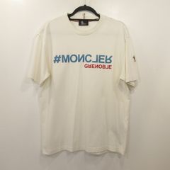 美品】正規 MONCLER モンクレール Tシャツ ホワイト - メルカリ