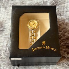 新品 JACQUES du MANOIR アナログ腕時計 ブラック/ゴールド - メルカリ