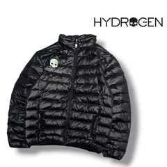HYDROGEN ハイドロゲン ストレッチナイロンジャケット XL スカルロゴ 
