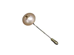 CHANEL シャネル ピンブローチ ココマーク - ゴールド フェイクパール メタル レディース