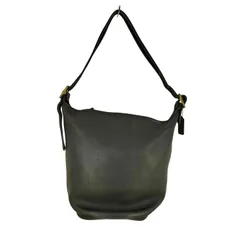 コーチ COACH 90s USA製 OLD COACH レザー バケツ型 ショルダーバッグ メンズ 表記無 