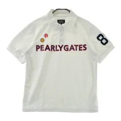 サイズ：4 PEARLY GATES パーリーゲイツ  半袖ポロシャツ  ホワイト系 [240101655661] ゴルフウェア メンズ ストスト
