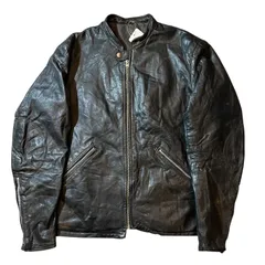 50s〜 leather jacket single made in Canada / 50年代 レザージャケット シングル カナダ製【F78】