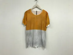 本物アタッチメントATTACHMENT KAZUYUKIKUMAGAIコットン後染め柄切り替えデザイン半袖Tシャツメンズサーフアメカジミリタリーストリートスケーターワークビジネススーツモードゴルフグレーオレンジ2M日本製のサムネイル