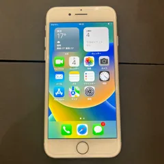【SIMフリー】iPhone8 ホワイト　64GB 黒ケース付き　保護フィルム付き スマホ 携帯