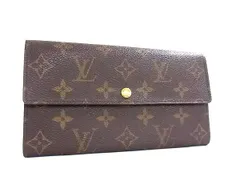 LOUIS VUITTON ルイヴィトン 長財布 モノグラム ポシェット ポルトモネクレディ M61725 ブラウン PVC レザー ユニセックス