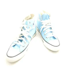 美品 CONVERSE コンバース インヒールスニーカー 23cm ハイカット ライトブルー オールスター レディース AO4004 