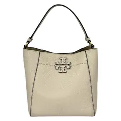 TORY BURCH(トリーバーチ) ハンドバッグ マックグロー スモール バケットバッグ ベージュ レザー