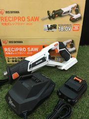 中古品】【0906】アイリス 18V充電式レシプロソー JRS20 バッテリー1個 