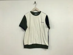 本物コロンビアColumbiaタオル生地切り替えデザインロゴ刺繍半袖TシャツメンズサーフアメカジミリタリーストリートスケーターワークビジネススーツモードゴルフMベージュカーキ