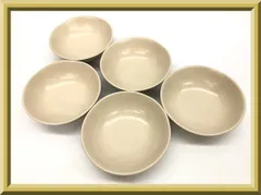 【美品】Jyunko Kosino コシノジュンコ 和モダン 食器 ボウル サラダボウル スープボウル シリアルボウル 盛皿 深皿 5点セット 陶器製 ベージュ プレート いびつのサムネイル