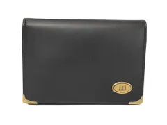 dunhill ダンヒル 名刺入れ オックスフォード カードケース WM4300A ブラック カーフレザー メンズ ゴールド金具 新品未使用展示品