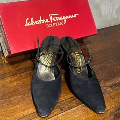 サルヴァトーレ・フェラガモ（Salvatore Ferragamo）スエード／ブラック　ミュール／パンプス