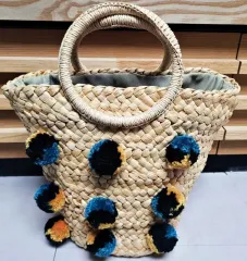 OLIVE des OLIVE サマー ウィービングバッグ バケットバッグ 未使用品