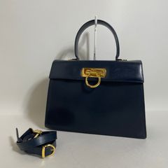 極美品□ VALENTINO ヴァレンティノガラヴァーニレザー2way Vロゴ 