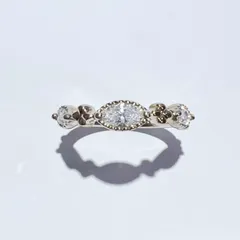 4℃ ヨンドシー K10 SV925 CZ リング 8号 2.1g ゴールド シルバー レディース アクセサリー ジュエリー 指輪 aua04727080314のサムネイル