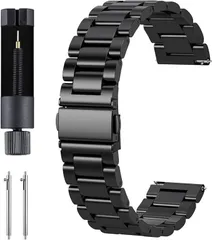 時計バンド 22mm ステンレス 22ミリ時計バンド ステンレス 時計ベルト 22mm 時計バンド メタル 22mm ステンレスベルト 腕時計 金属ベルト メタル ステンレス製 調整工具付き ピン4本付き バネ棒 取り付け簡単 交換簡単 長さ調節可能 通気 お
