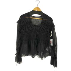 新品未使用】NYLON TULLE FRILLS SHIRTS ブラック 38 - メルカリ
