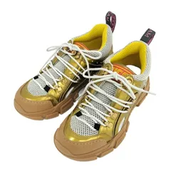 GUCCI フラッシュトレック セガ スニーカー メッシュ系 ゴールド 表記サイズ37 552532