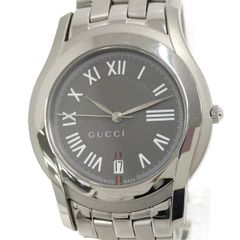 稼働 GUCCI 腕時計 Gクラス 5500M グレー ステンレス 3288 - メルカリ