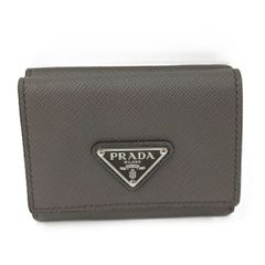 新品✨PRADA プラダ サフィアーノ 二つ折り財布 三角ロゴ 1mv204