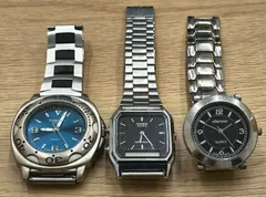 ★【ジャンク】腕時計 3点まとめ売り CASIO/vitaroso/Supporter クォーツ 不動品　CASIO（カシオ）AQ-230