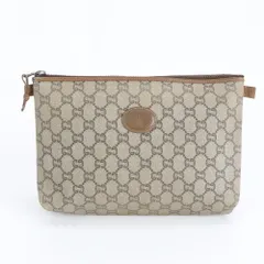 グッチ オールドグッチ GG プラス レザー セカンドバッグ クラッチ ポーチ 通勤 ビジネス 本革 紳士 メンズ REM DP23-10【中古】