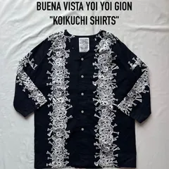 buena vista ブエナビスタ　yoi yoi gion 宵宵祇園　鯉口シャツ　横尾忠則　スカル　髑髏　Lサイズのサムネイル