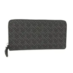 Dunhill ラウンドファスナー長財布 ロゴ シグネチャー PVC レザー ブラック