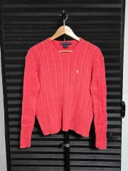 POLO RALPH LAUREN ポロラルフローレン コットン ケーブル クルーネック ニット セーター | 00067