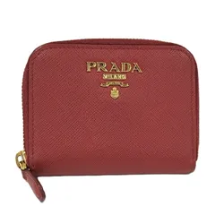 PRADA サフィアーノ コインケース レザー レッド IMM268
