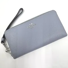 COACH コーチ ロングジップアラウンドウォレット 長財布 ブルーベル レザー C4451
