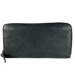 LOUIS VUITTON ルイ・ヴィトン マヒナ ジッピーウォレット M61867 長財布 モノグラムキャンバス ブラック レディース【中古】【送料無料】