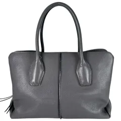 美品 TOD’S トッズ ハンドバッグ レザー グレー レディース【中古】【送料無料】