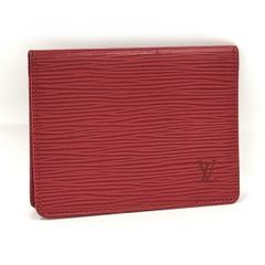 LOUIS VUITTON ポルト2カルト ヴェルティカル パスケース エピ カスティリアンレッド M63207