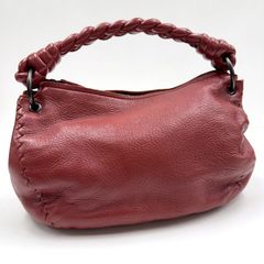 内側綺麗 ボッテガヴェネタ イントレチャート コッカー バッグ 焦げ茶